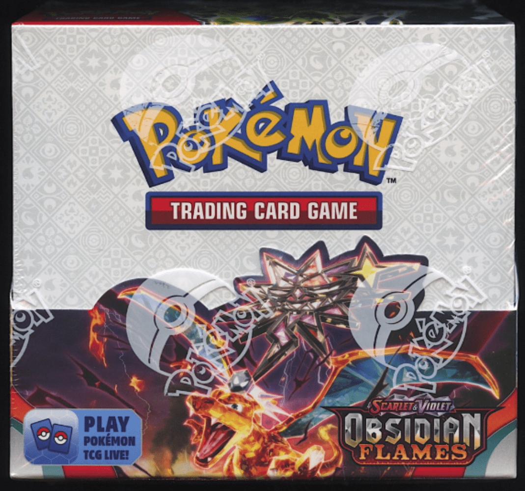 Pokemon card Obsidian Flames﻿ box Pokemon TCG: Scarlet and Violet Obsidian Flames Booster Box