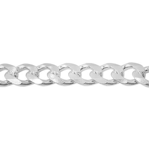 Sterling silver, 5.7mm curb Bracelet